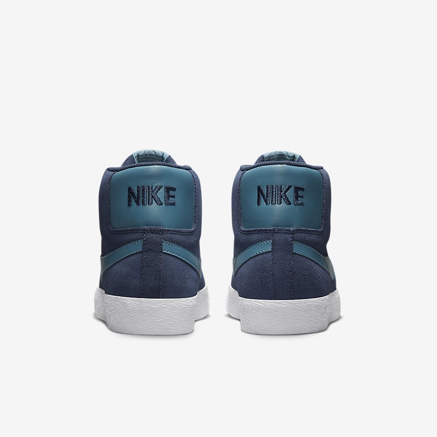 Giày Nike SB Zoom Blazer Mid Nữ Xanh 